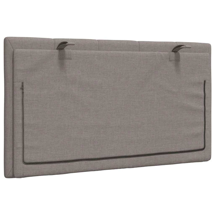 Pernă pentru tăblie de pat, Hanko, gri taupe, 80 cm, material textil WALTI