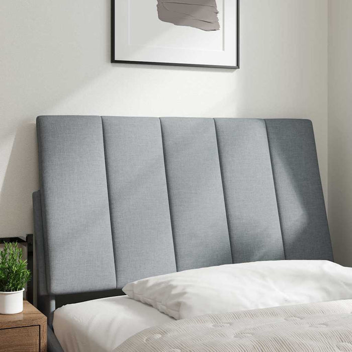 Pernă tăblie de pat, Hanko, gri deschis, 90 cm, material textil WALTI
