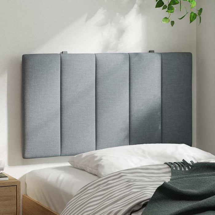 Pernă tăblie de pat, Hanko, gri deschis, 90 cm, material textil WALTI