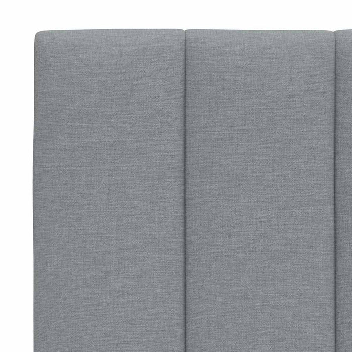 Pernă tăblie de pat, Hanko, gri deschis, 90 cm, material textil WALTI