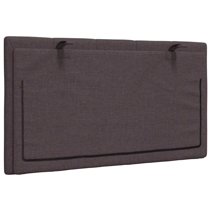 Pernă pentru tăblie de pat, Hanko, maro închis, 90 cm, material textil WALTI