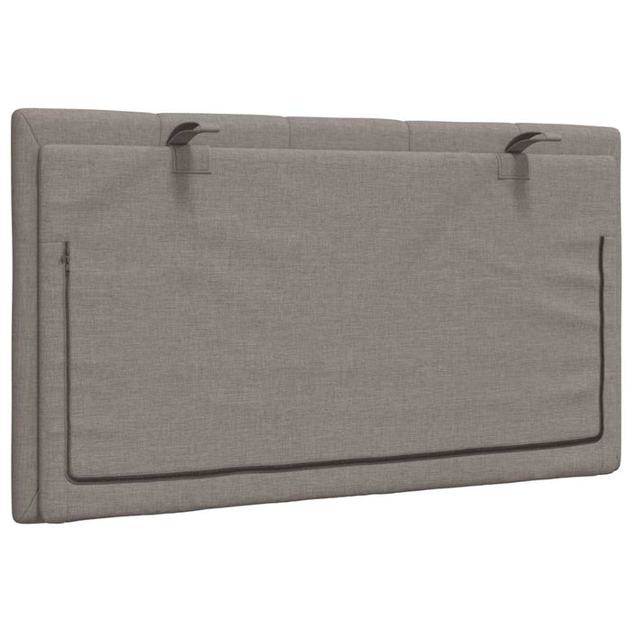 Pernă pentru tăblie de pat, Hanko, gri taupe, 90 cm, material textil WALTI