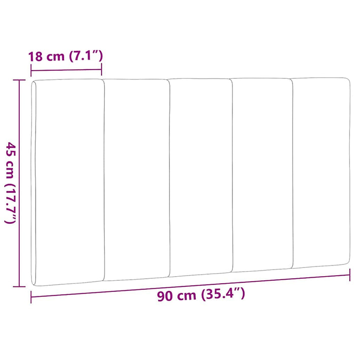 Pernă pentru tăblie de pat, Hanko, crem, 90 cm, material textil WALTI