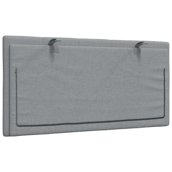 Pernă tăblie de pat, Hanko, gri deschis, 100 cm, material textil WALTI