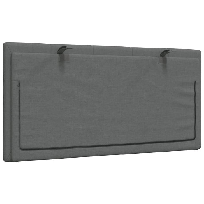 Pernă pentru tăblie de pat, Hanko, gri închis, 100 cm, material textil WALTI