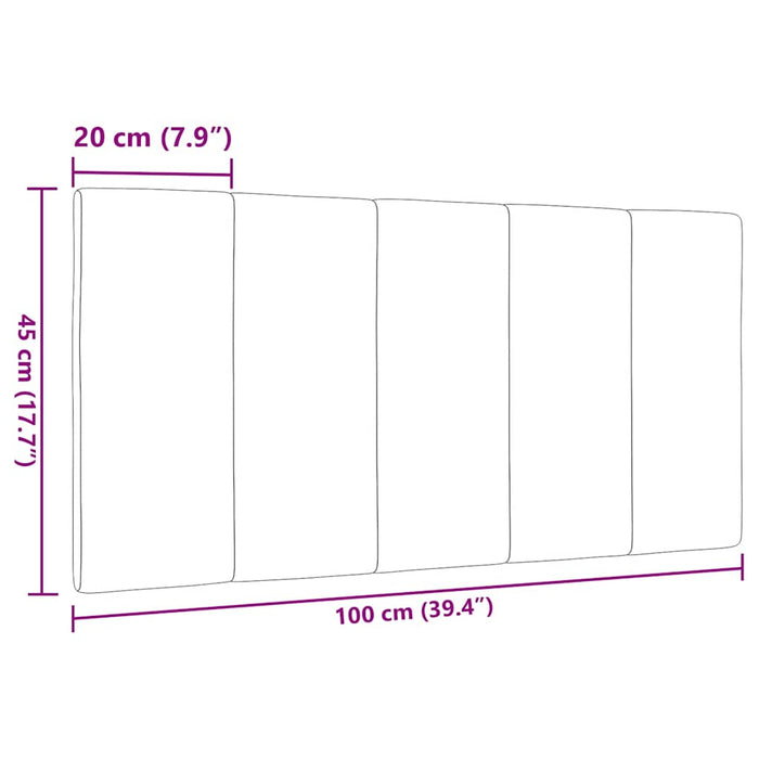 Pernă pentru tăblie de pat, negru, 100 cm, material textil - WALTI WALTI