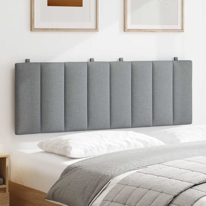 Pernă tăblie de pat, Hanko, gri deschis, 120 cm, material textil WALTI