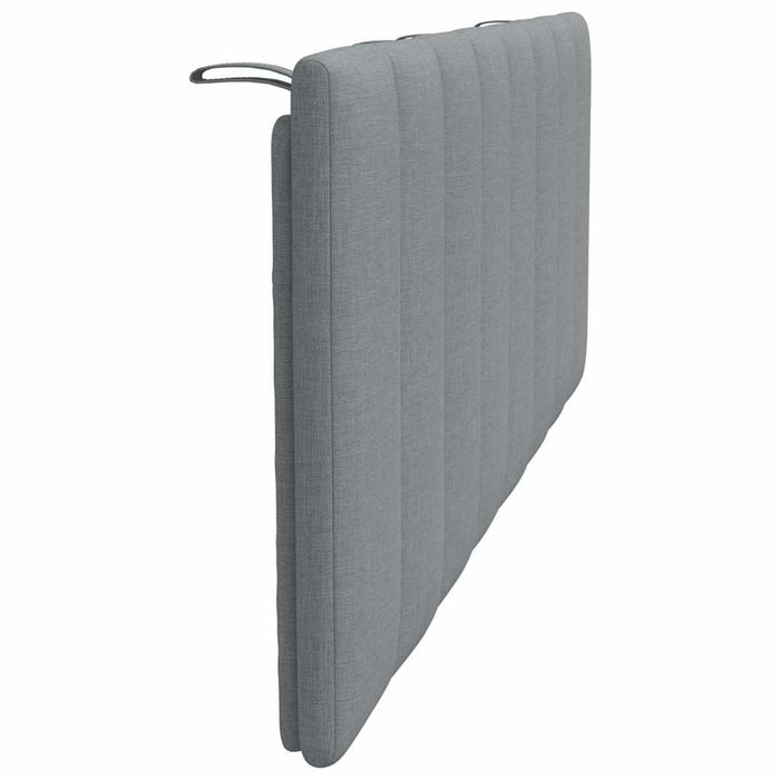 Pernă tăblie de pat, Hanko, gri deschis, 120 cm, material textil WALTI