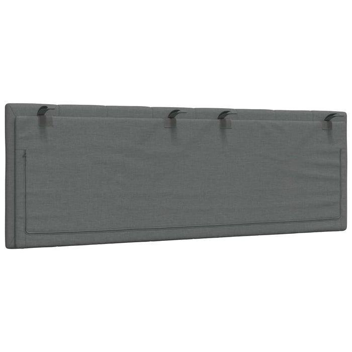 Pernă pentru tăblie de pat, Hanko, gri închis, 120 cm, material textil WALTI