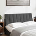 Pernă pentru tăblie de pat, Hanko, gri închis, 140 cm, material textil - WALTI WALTI
