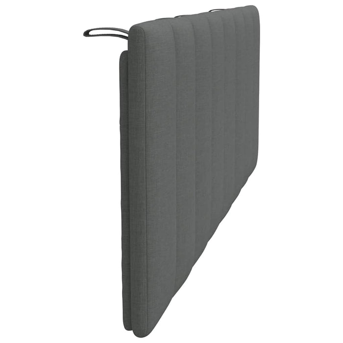 Pernă pentru tăblie de pat, Hanko, gri închis, 140 cm, material textil - WALTI WALTI