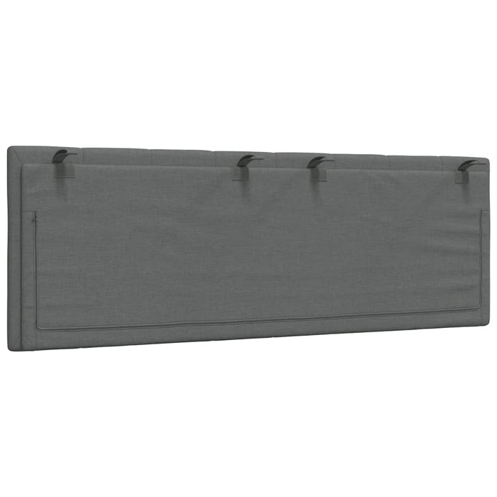 Pernă pentru tăblie de pat, Hanko, gri închis, 140 cm, material textil - WALTI WALTI