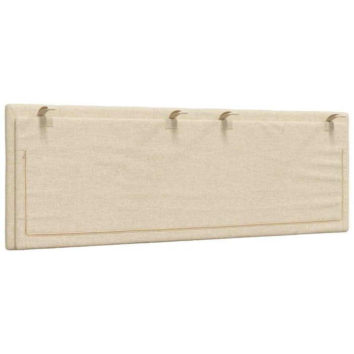 Pernă pentru tăblie de pat, Hanko, crem, 140 cm, material textil WALTI