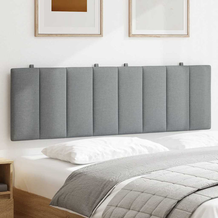 Pernă tăblie de pat, Hanko, gri deschis, 160 cm, material textil WALTI