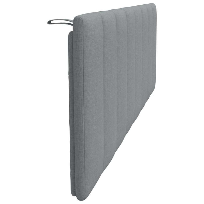 Pernă tăblie de pat, Hanko, gri deschis, 160 cm, material textil WALTI