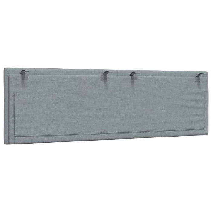 Pernă tăblie de pat, Hanko, gri deschis, 160 cm, material textil WALTI