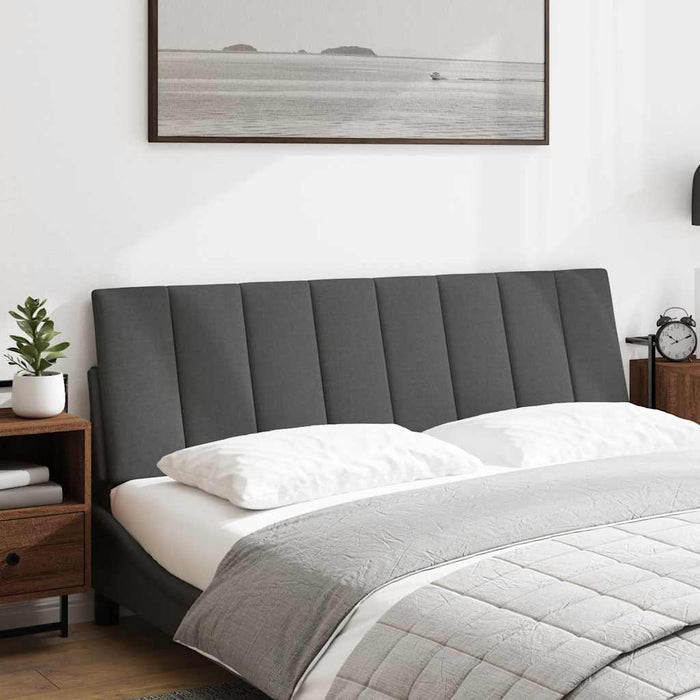 Pernă pentru tăblie de pat, Hanko, gri închis, 140 cm, material textil WALTI