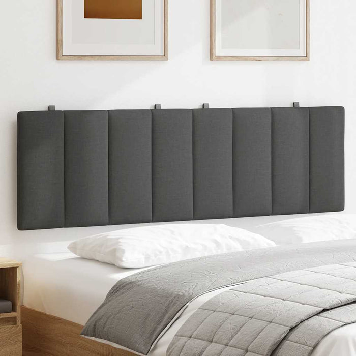 Pernă pentru tăblie de pat, Hanko, gri închis, 140 cm, material textil WALTI