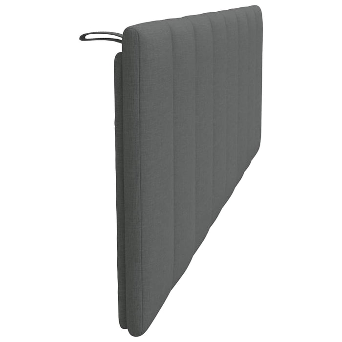 Pernă pentru tăblie de pat, Hanko, gri închis, 140 cm, material textil WALTI