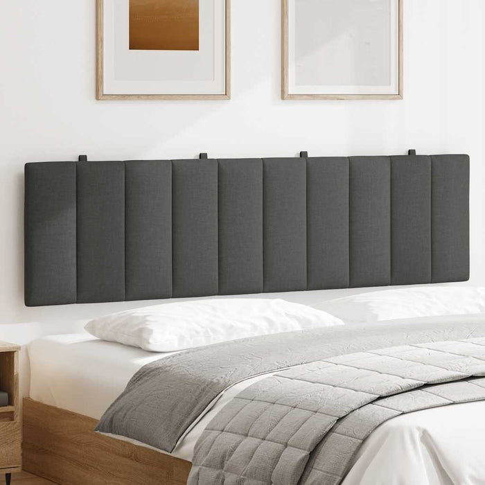 Pernă pentru tăblie de pat, Hanko, gri închis, 180 cm, material textil WALTI
