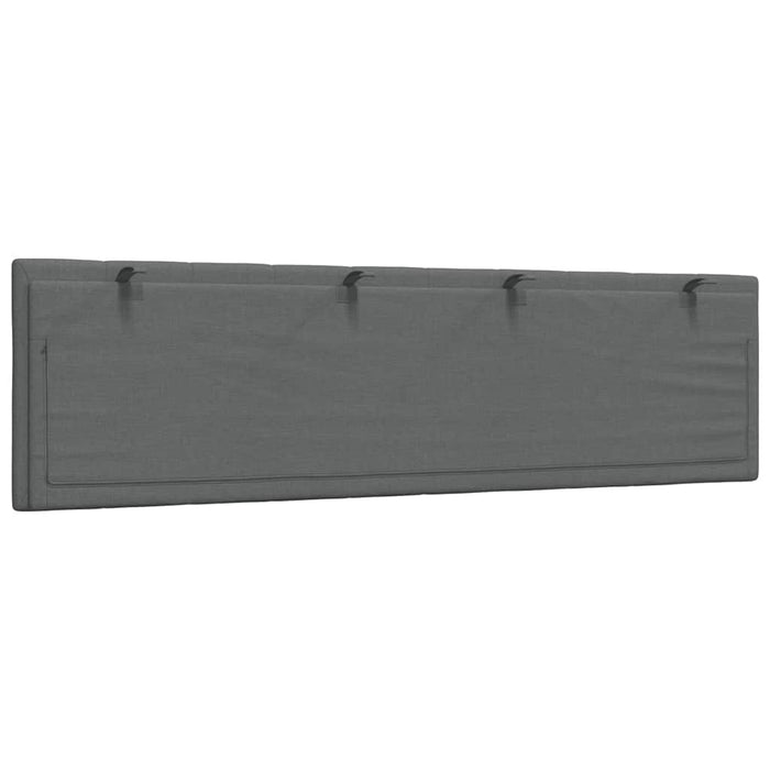 Pernă pentru tăblie de pat, Hanko, gri închis, 180 cm, material textil WALTI