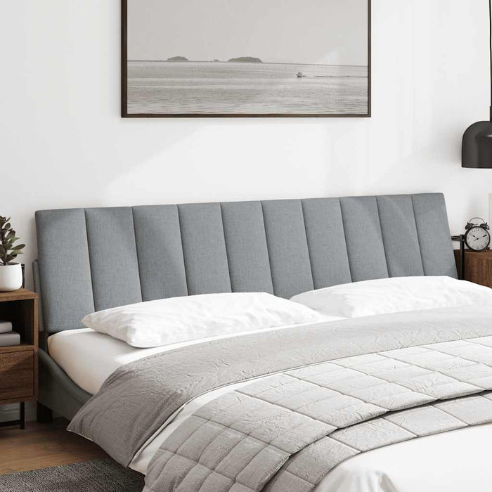 Pernă tăblie de pat, Hanko, gri deschis, 200 cm, material textil WALTI