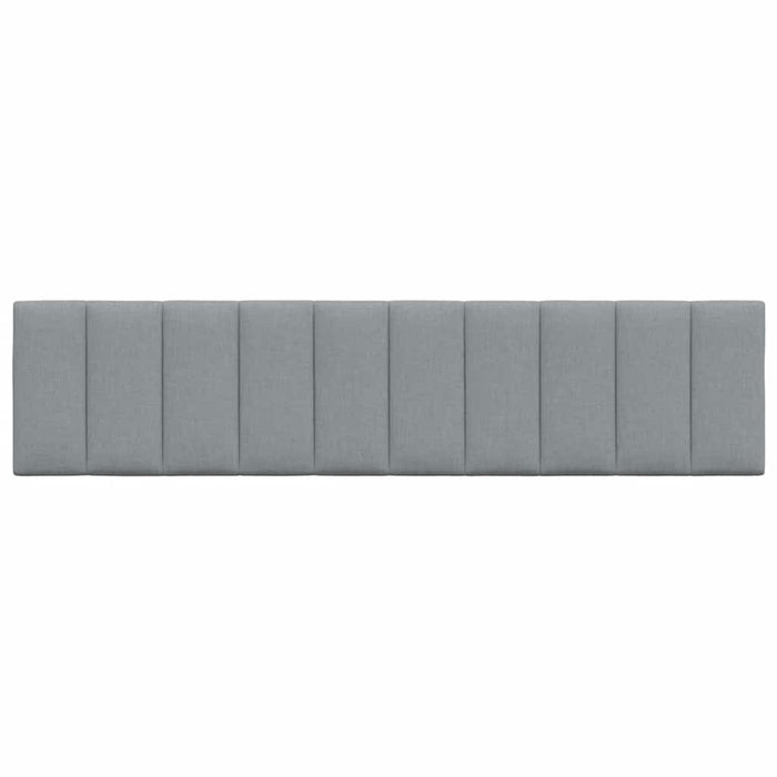 Pernă tăblie de pat, Hanko, gri deschis, 200 cm, material textil WALTI