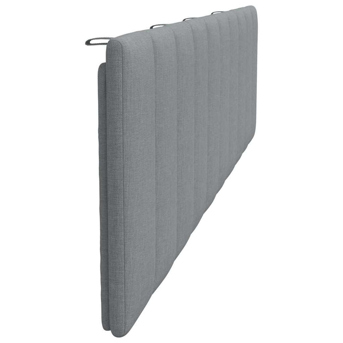 Pernă tăblie de pat, Hanko, gri deschis, 200 cm, material textil WALTI
