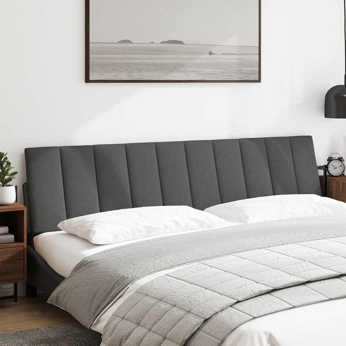 Pernă pentru tăblie de pat, Hanko, gri închis, 200 cm, material textil WALTI
