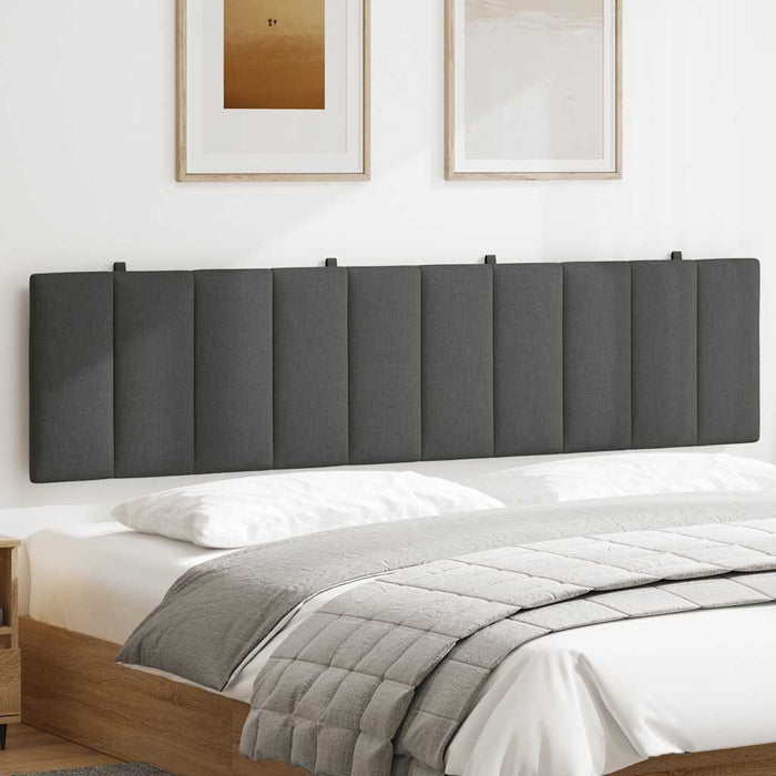 Pernă pentru tăblie de pat, Hanko, gri închis, 200 cm, material textil WALTI
