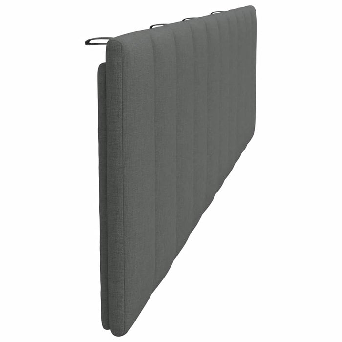 Pernă pentru tăblie de pat, Hanko, gri închis, 200 cm, material textil WALTI