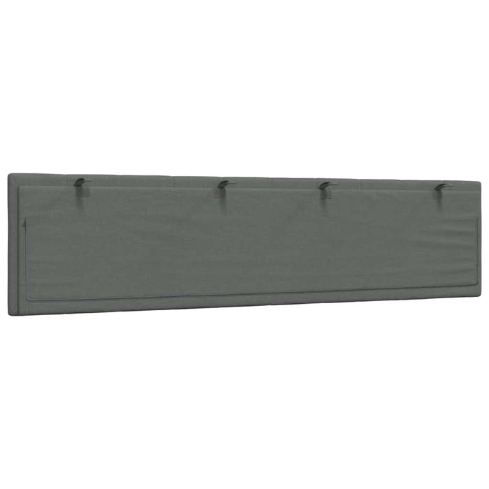 Pernă pentru tăblie de pat, Hanko, gri închis, 200 cm, material textil WALTI