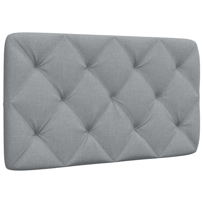 Pernă tăblie de pat, gri deschis, 80 cm, material textil WALTI