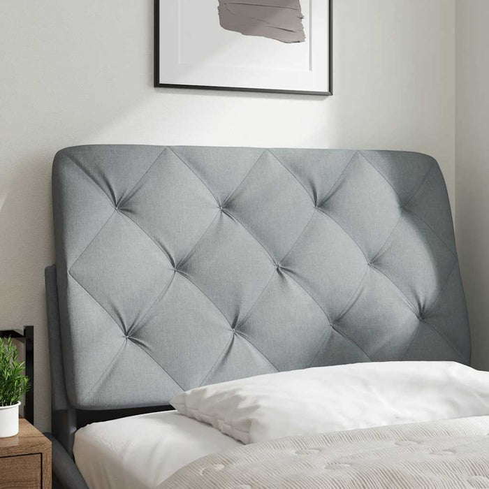 Pernă tăblie de pat, gri deschis, 80 cm, material textil WALTI