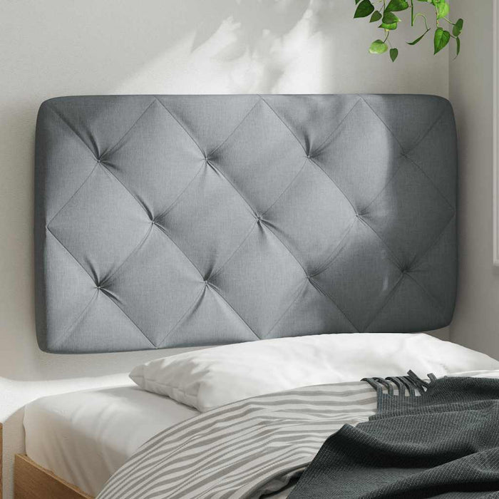 Pernă tăblie de pat, gri deschis, 80 cm, material textil WALTI