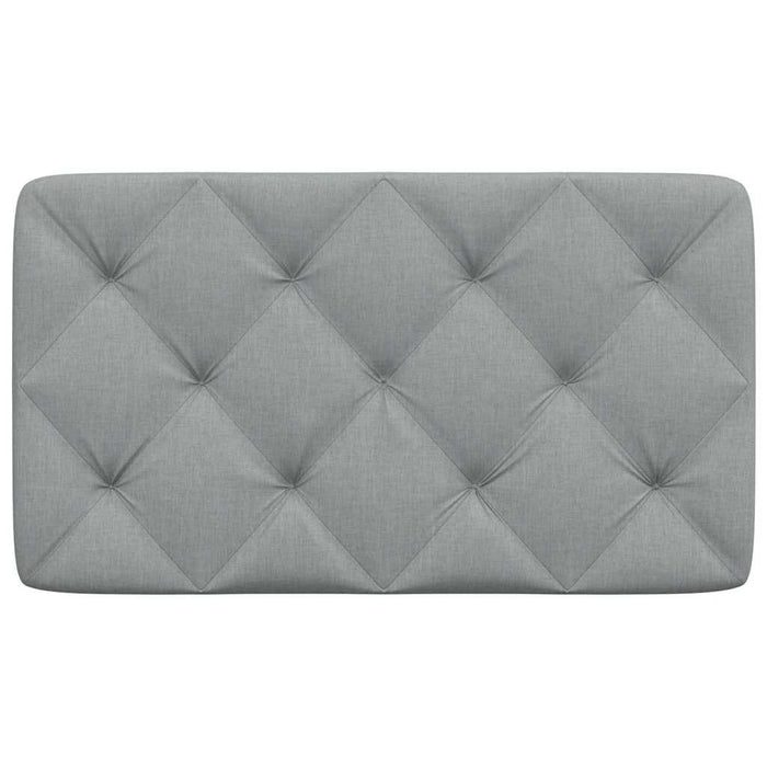 Pernă tăblie de pat, gri deschis, 80 cm, material textil WALTI
