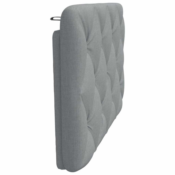 Pernă tăblie de pat, gri deschis, 80 cm, material textil WALTI