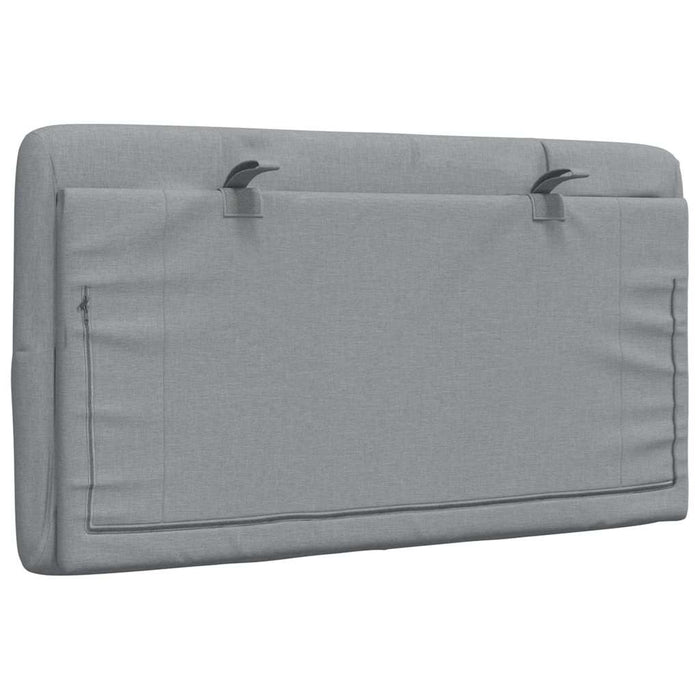 Pernă tăblie de pat, gri deschis, 80 cm, material textil WALTI