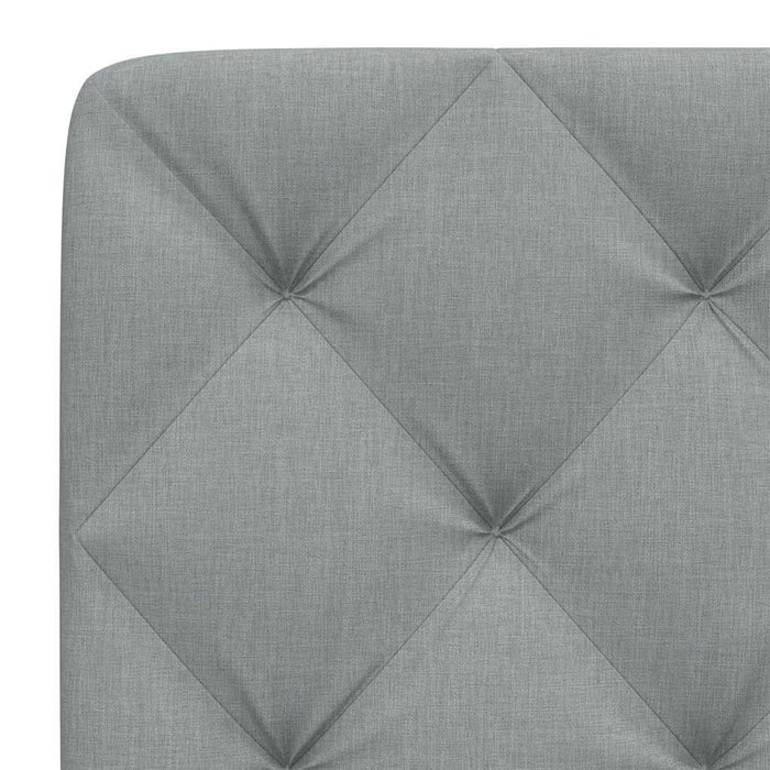 Pernă tăblie de pat, gri deschis, 80 cm, material textil WALTI