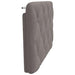 Pernă pentru tăblie de pat, gri taupe, 80 cm, material textil - WALTI WALTI