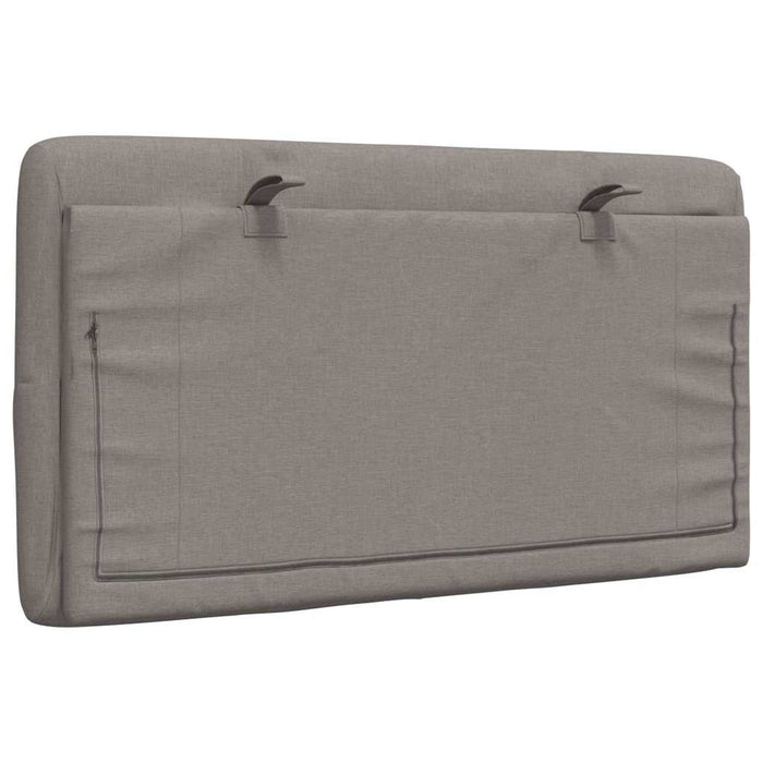 Pernă pentru tăblie de pat, gri taupe, 80 cm, material textil - WALTI WALTI