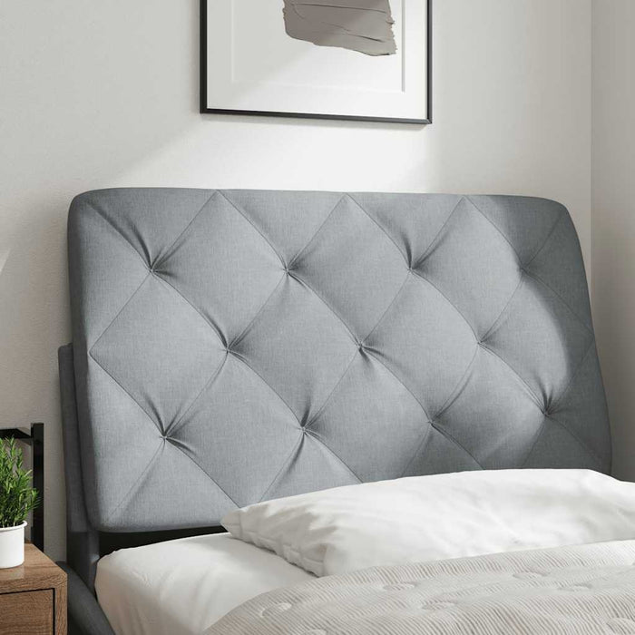 Pernă tăblie de pat, gri deschis, 90 cm, material textil - WALTI WALTI