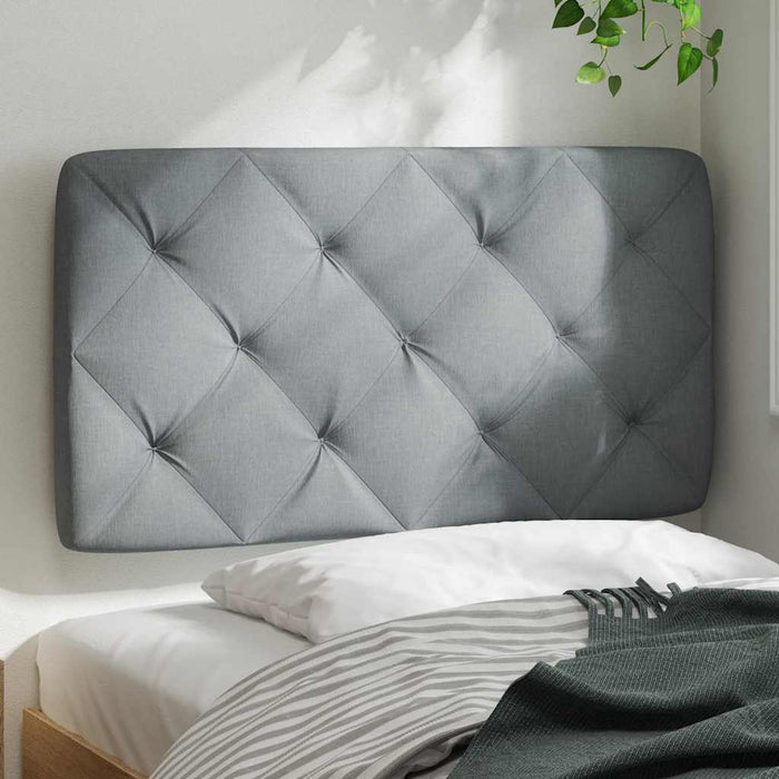 Pernă tăblie de pat, gri deschis, 90 cm, material textil - WALTI WALTI