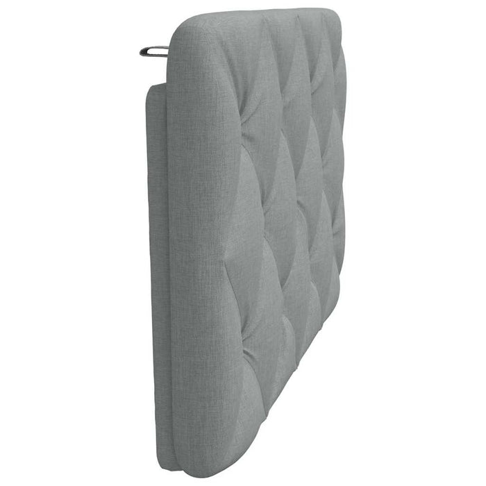Pernă tăblie de pat, gri deschis, 90 cm, material textil - WALTI WALTI