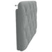 Pernă tăblie de pat, gri deschis, 90 cm, material textil - WALTI WALTI