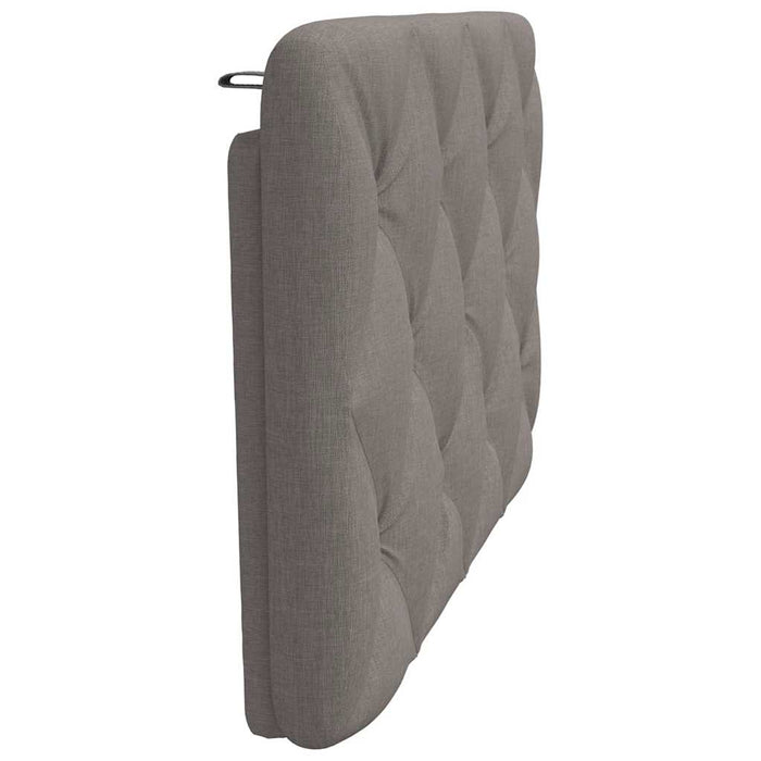 Pernă pentru tăblie de pat, gri taupe, 90 cm, material textil - WALTI WALTI