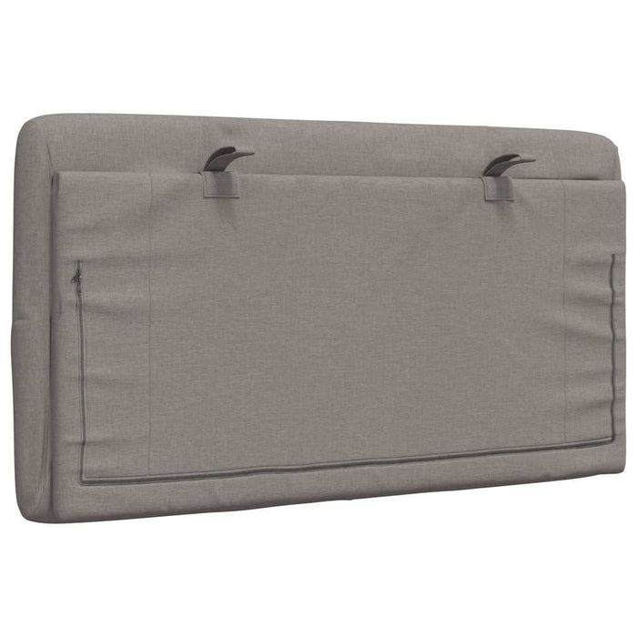 Pernă pentru tăblie de pat, gri taupe, 90 cm, material textil - WALTI WALTI
