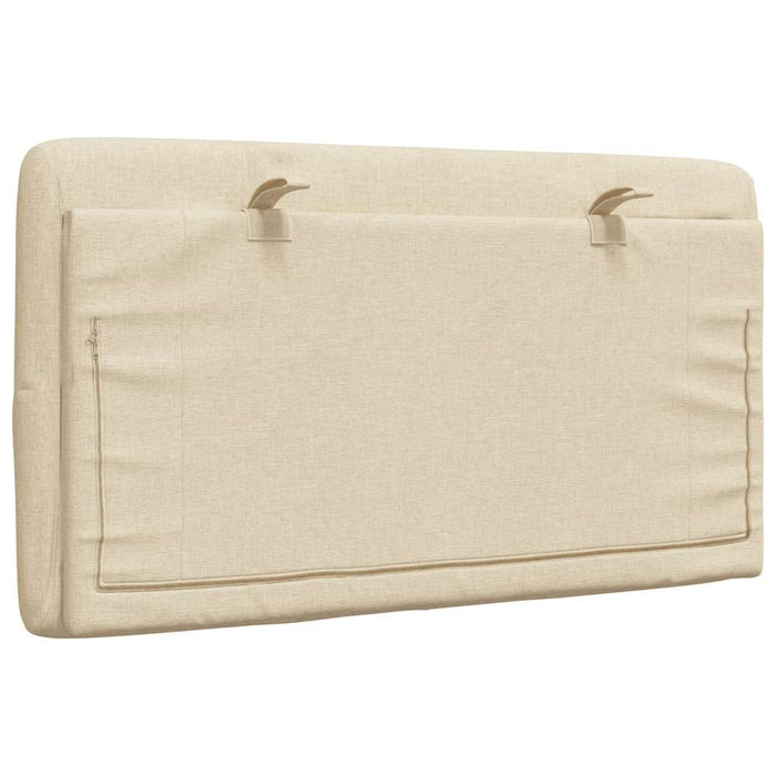 Pernă pentru tăblie de pat, crem, 90 cm, material textil WALTI