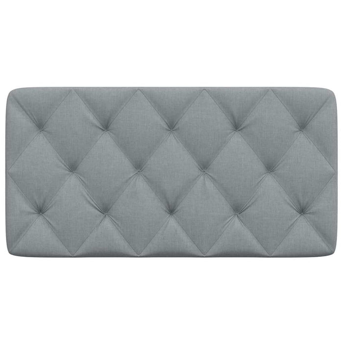 Pernă tăblie de pat, gri deschis, 100 cm, material textil - WALTI WALTI
