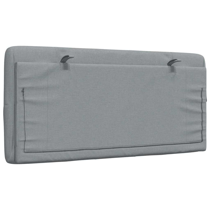 Pernă tăblie de pat, gri deschis, 100 cm, material textil - WALTI WALTI